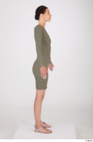  Vanessa Angel A poses dressed green long sleeve dress standing whole body 0007.jpg